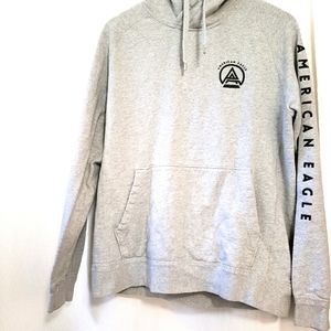 Grey Men's American eagle hoodie